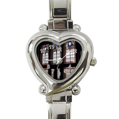 Stained Glass Window Krotoszyn Heart Italian Charm Watch by Cendanart