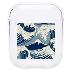 Japanese Wave Pattern Hard Pc Airpods 1/2 Case by Cendanart