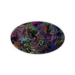 Psychodelic Absract Sticker Oval (100 Pack) by Bedest