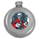 ghost Round Hip Flask (5 oz) Front