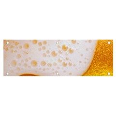 Beer Foam Texture Macro Liquid Bubble Banner And Sign 6  X 2  by Cemarart