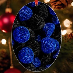 Raspberry One Edge Uv Print Acrylic Ornament Oval by Cemarart