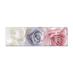 Pastel Rose Flower Blue Pink White Sticker Bumper (100 Pack) by Cemarart