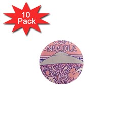 Ramen Kawaii Aesthetic Pink 1  Mini Magnet (10 Pack)  by Cemarart