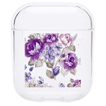 Flower-floral-design-paper-pattern-purple-watercolor-flowers-vector-material-90d2d381fc90ea7e9bf8355 Hard PC AirPods 1/2 Case Front