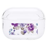 Flower-floral-design-paper-pattern-purple-watercolor-flowers-vector-material-90d2d381fc90ea7e9bf8355 Hard PC AirPods Pro Case Front