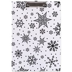 Snowflake-icon-vector-christmas-seamless-background-531ed32d02319f9f1bce1dc6587194eb A4 Acrylic Clipboard by saad11