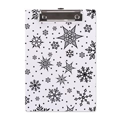 Snowflake-icon-vector-christmas-seamless-background-531ed32d02319f9f1bce1dc6587194eb A5 Acrylic Clipboard by saad11