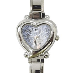 White Peacock Bird Heart Italian Charm Watch by Ndabl3x