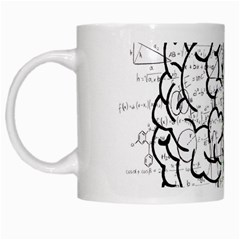 Brain Mind Psychology Idea Drawing Short Overalls White Mug by Azkajaya