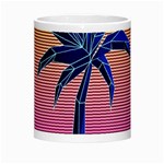 Abstract 3d Art Holiday Island Palm Tree Pink Purple Summer Sunset Water Morph Mug Center