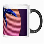 Abstract 3d Art Holiday Island Palm Tree Pink Purple Summer Sunset Water Morph Mug Right