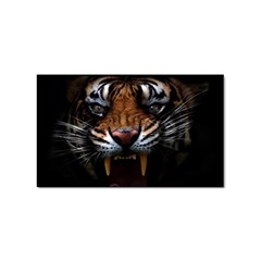 Tiger Angry Nima Face Wild Sticker (rectangular) by Cemarart