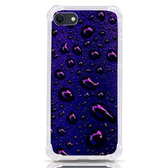 Purple Waterdrops Water Drops Iphone Se by Cemarart