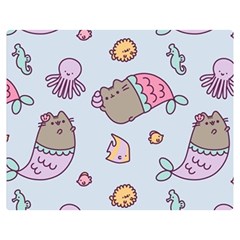 Pusheen Cat Cute Premium Plush Fleece Blanket (medium) by Grandong