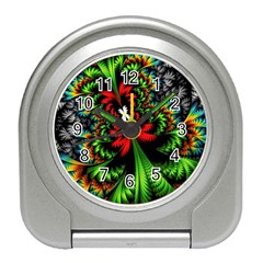 Kaleidoscopic Tropic Travel Alarm Clock by Grandong