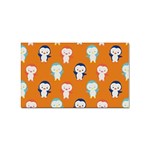 Cute Penguin Funny Pattern Sticker (Rectangular) Front