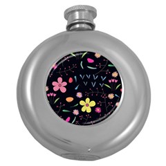 Beautiful Flower Plants Aesthetic Secret Garden Round Hip Flask (5 Oz) by Grandong