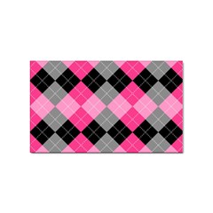 Seamless Argyle Pattern Sticker Rectangular (100 Pack) by Grandong