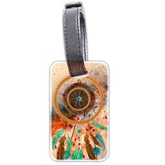 Dream Catcher Colorful Vintage Luggage Tag (two Sides) by Cemarart