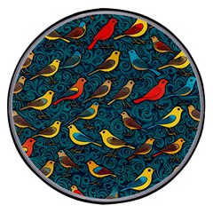 Bird Pattern Colorful Wireless Fast Charger(black) by Cemarart