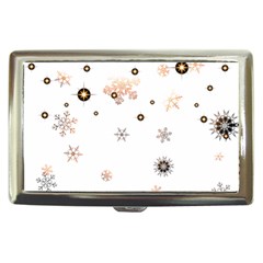 Golden-snowflake Cigarette Money Case by saad11