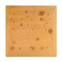 Golden-snowflake Wood Photo Frame Cube by saad11