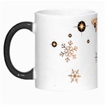 Golden-snowflake Morph Mug Left