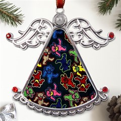 Dead Head Deadhead Grateful Dead Metal Angel With Crystal Ornament by Cemarart