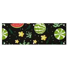 Watermelon Doodle Pattern Banner And Sign 6  X 2  by Cemarart