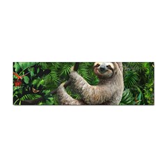 Sloth In Jungle Art Animal Fantasy Sticker Bumper (100 Pack) by Cemarart