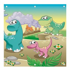 Kids Mural Cartoon Dinosaur Banner And Sign 4  X 4  by nateshop