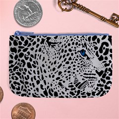 Leopard In Art, Animal, Graphic, Illusion Large Coin Purse by nateshop