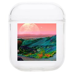 Unicorn Valley Aesthetic Clouds Landscape Mountain Nature Pop Art Surrealism Retrowave Soft Tpu Airpods 1/2 Case by Cemarart