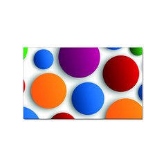 Abstract Dots Colorful Sticker (rectangular) by nateshop