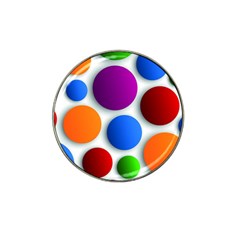 Abstract Dots Colorful Hat Clip Ball Marker (4 Pack) by nateshop