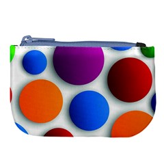 Abstract Dots Colorful Large Coin Purse by nateshop