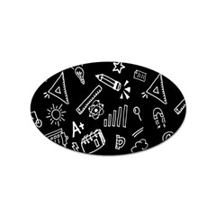 Knowledge Drawing Education Science Sticker Oval (100 Pack) by Proyonanggan