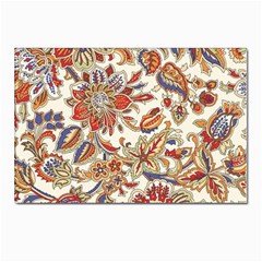 Retro Paisley Patterns, Floral Patterns, Background Postcards 5  X 7  (pkg Of 10) by nateshop