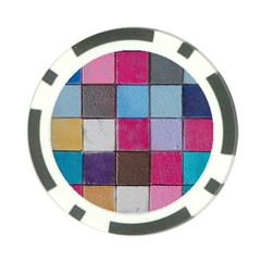 Tile, Colorful, Squares, Texture Poker Chip Card Guard (10 Pack) by nateshop