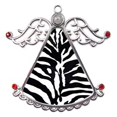 Zebra-black White Metal Angel With Crystal Ornament by nateshop