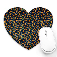 Flower Heart Mousepad by zappwaits