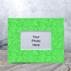 Green-2 White Tabletop Photo Frame 4 x6  by nateshop