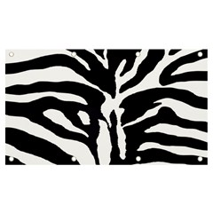 Zebra-black White Banner And Sign 7  X 4  by nateshop