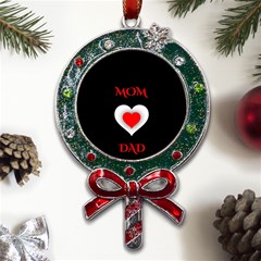 Mom And Dad, Father, Feeling, I Love You, Love Metal X mas Lollipop With Crystal Ornament by nateshop