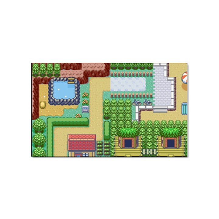 Pixel Map Game Sticker (Rectangular)