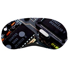 Motherboard Board Circuit Electronic Technology Sleep Mask by Cemarart