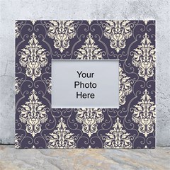 Vintage Texture, Floral Retro Background, Patterns, White Wall Photo Frame 5  X 7  by nateshop