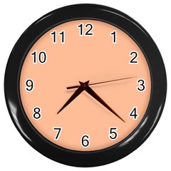 Peach Fuzz 2024 Wall Clock (black) by dressshop