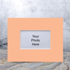 Peach Fuzz 2024 White Tabletop Photo Frame 4 x6  by dressshop